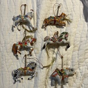Lenox Vibrant Animal Ornament Collection set of 7